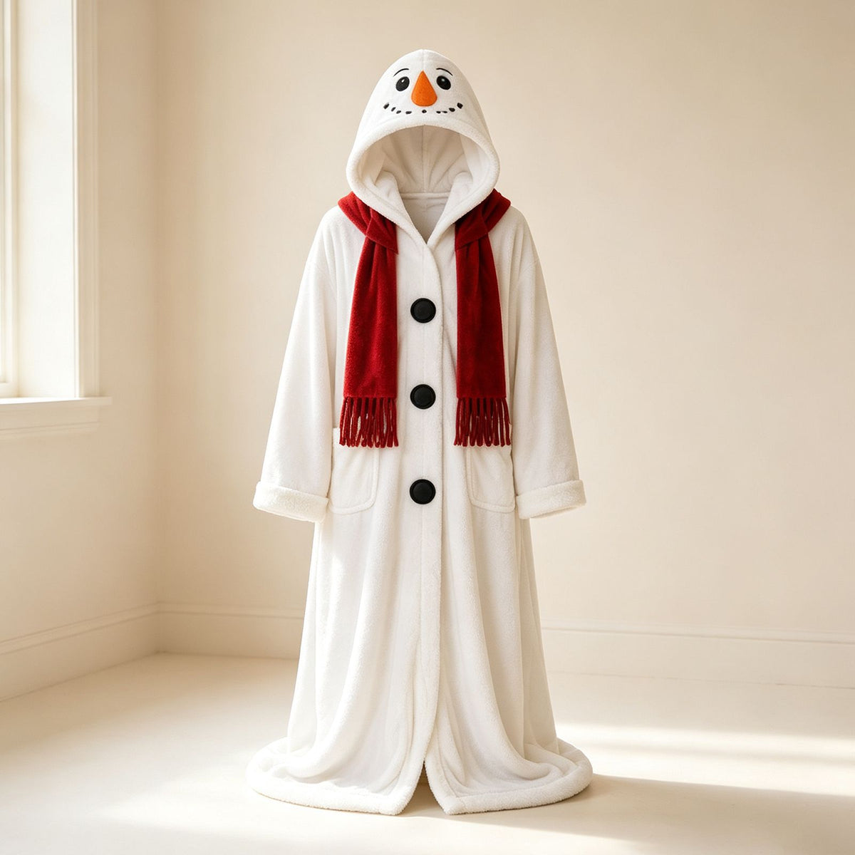 Twinklewell™ Christmas Velvet Cloak — Hooded, Heated & Party-Ready