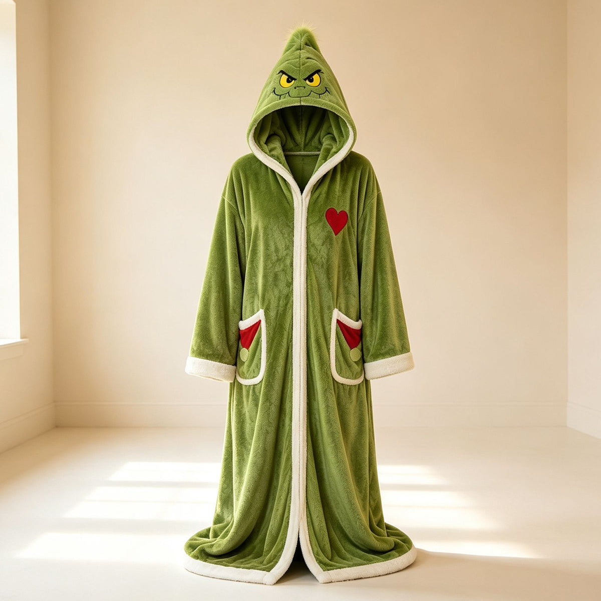 Twinklewell™ Christmas Velvet Cloak — Hooded, Heated & Party-Ready